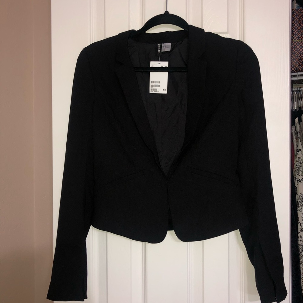 H&M Black fitted blazer